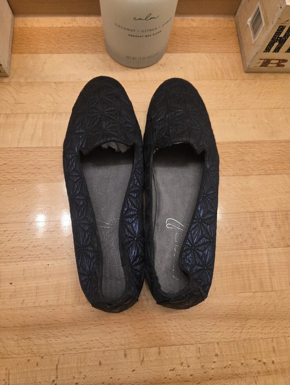 Aerosoles Betunia Slip-On Loafers Dark Blue Iridescent Geometric Women's Sz 10.5